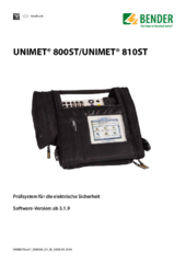 Bender UNIMET 8xxST Manuale tedesco