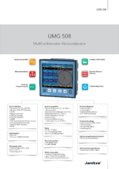 Janitza UMG508 Datenblatt deutsch