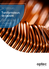 Optec current transformers and insulators french